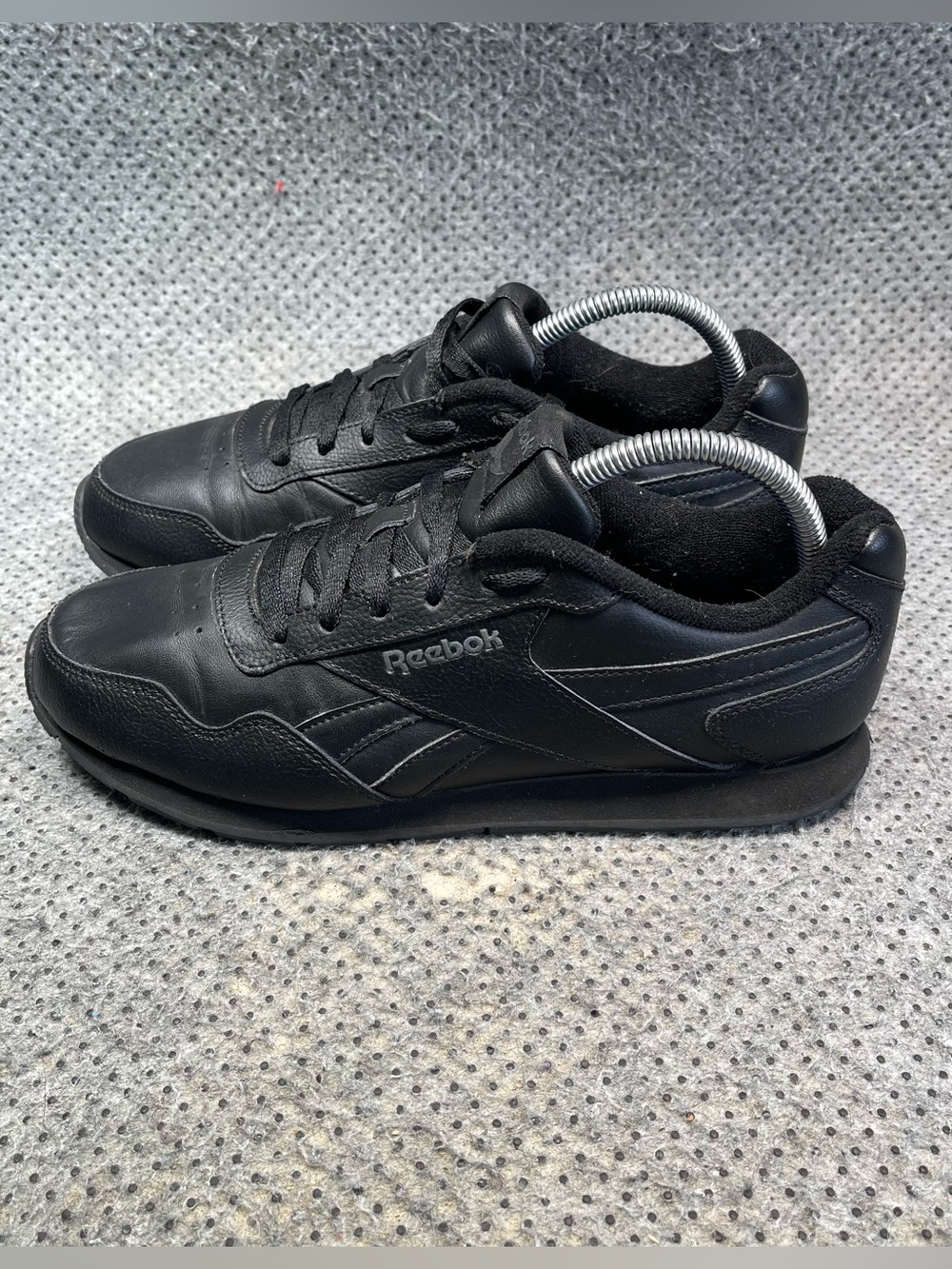 Reebok Classic Black Leather Wide Shoes Size 8.5 Women’s